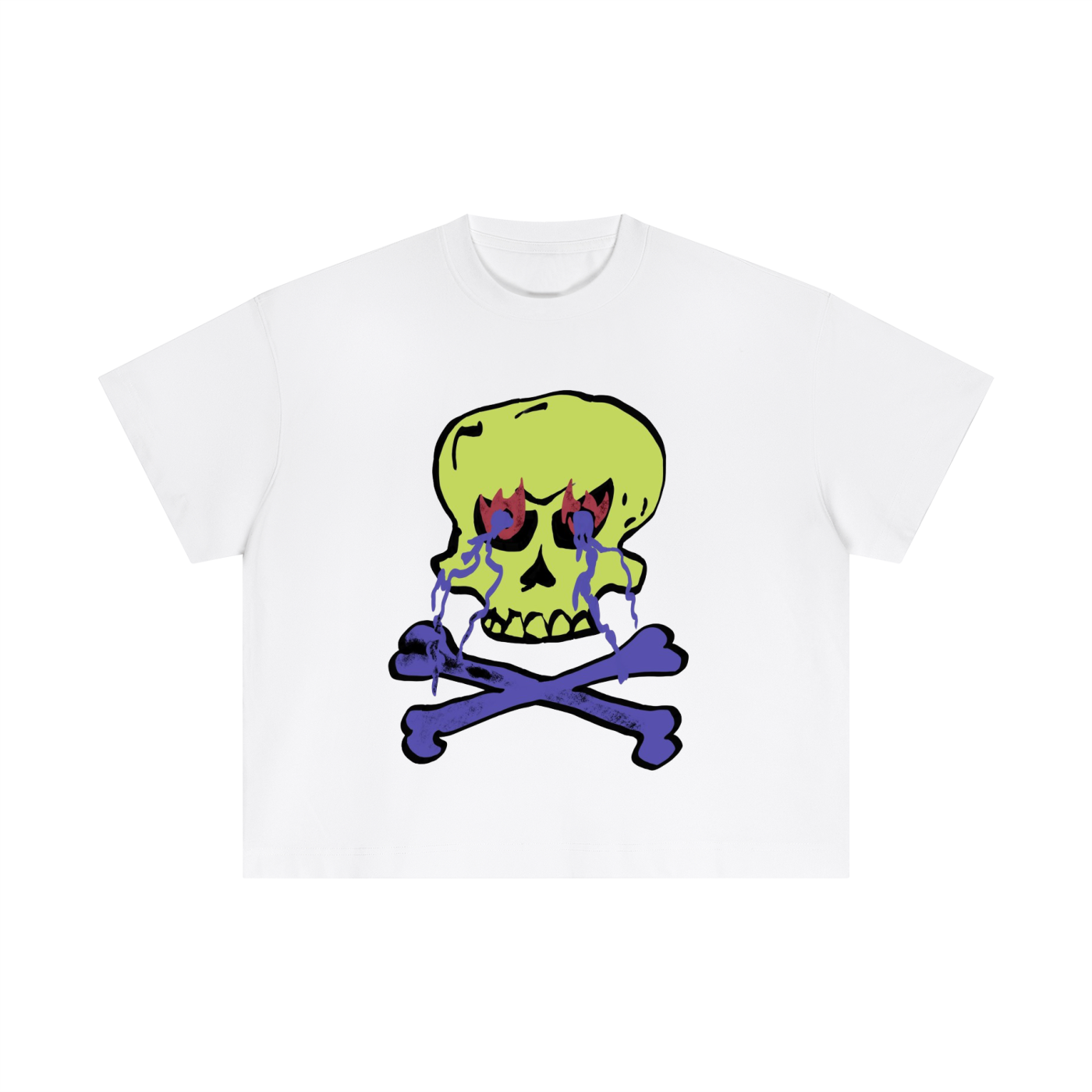 skull Essential Cotton Boxy T-Shirt