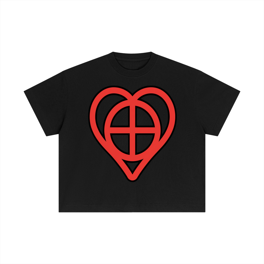 Red Essential Cotton Boxy T-Shirt