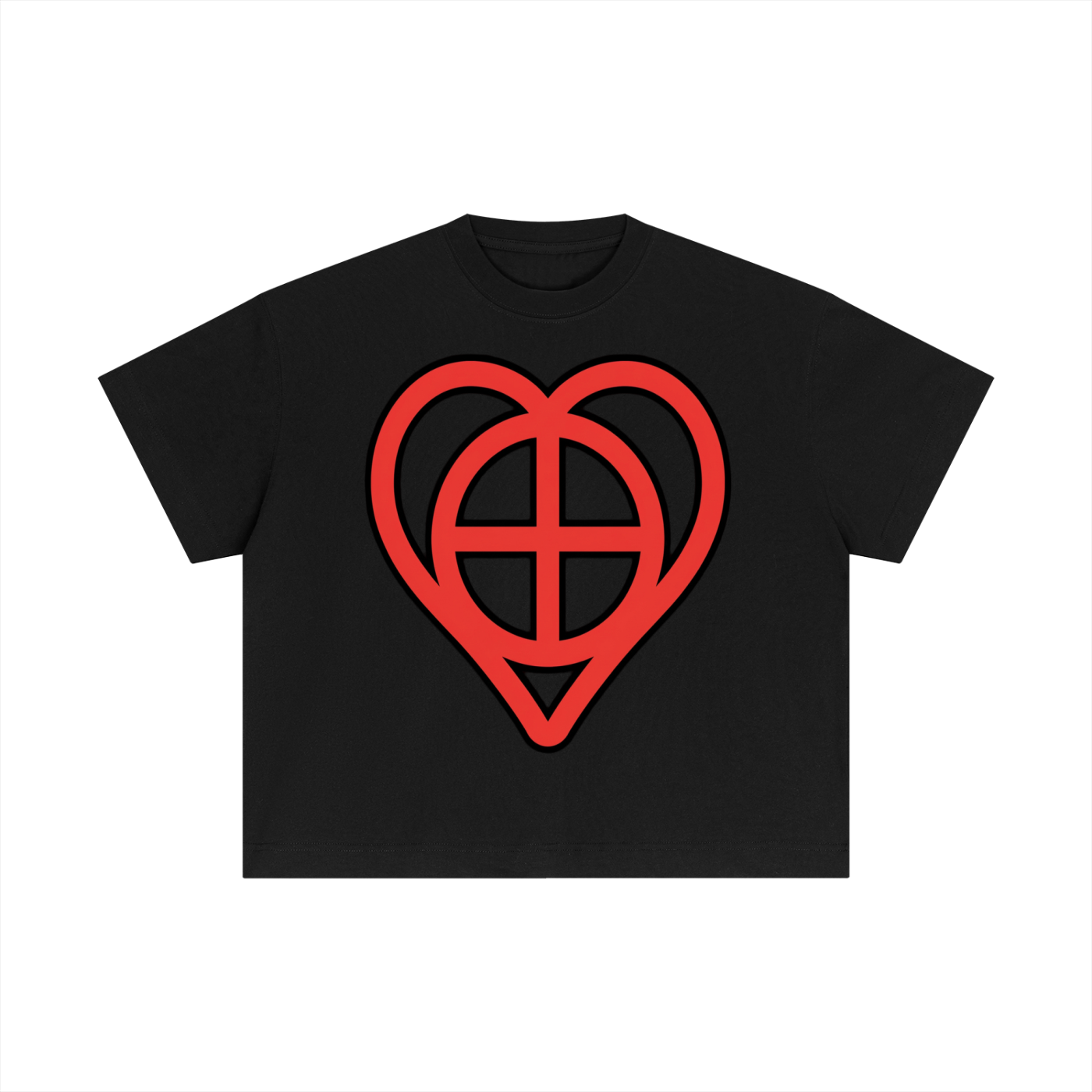 Red Essential Cotton Boxy T-Shirt