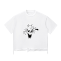 Skull Wash Raw-Hem Boxy T-shirt