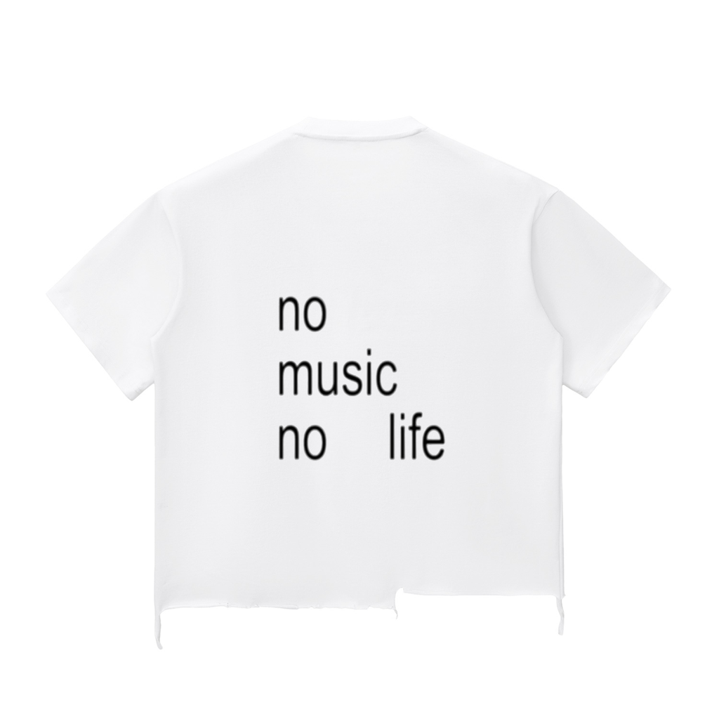 Skull Wash Raw-Hem Boxy T-shirt